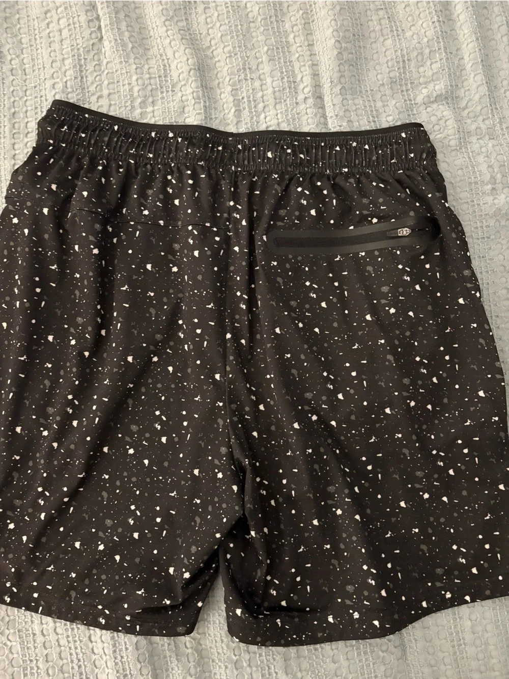 BYLT Basics Black Speckle Athletic Shorts - Picture 3 of 3